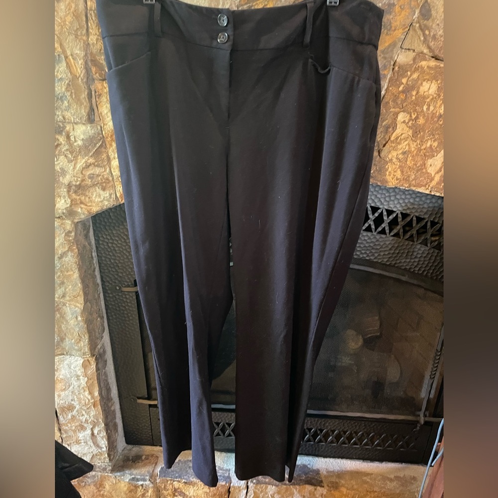Alfani black stretch pants 16W - needs repair